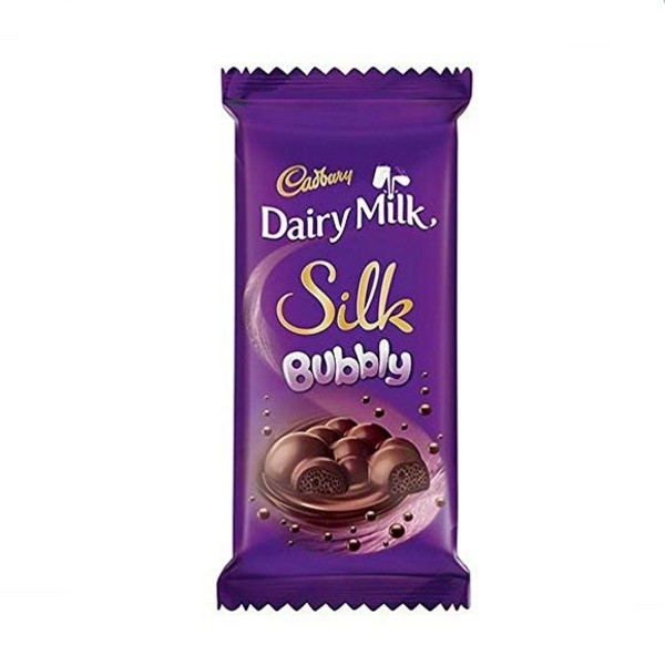 Cadbury Dairy Milk Silk Bubbly Chocolate Bar-50gm